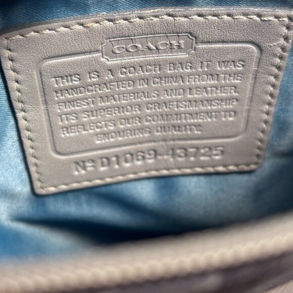 Coach Blue & White Crossbody Bag with Sequins - Picture 3 of 14